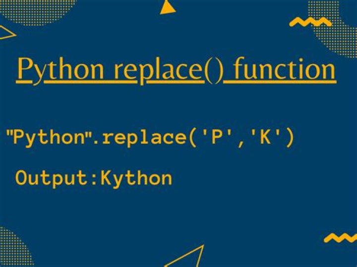 Is there a Replace function in Python?