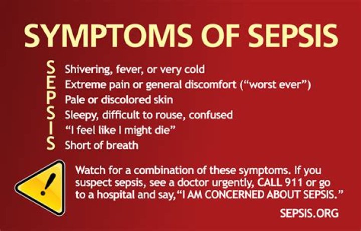 What are the early warning signs of sepsis?