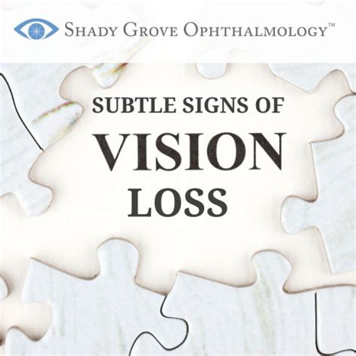 What are the signs of vision loss?