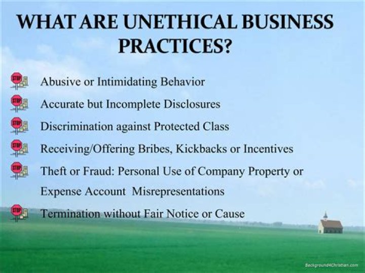 What are unethical issues?