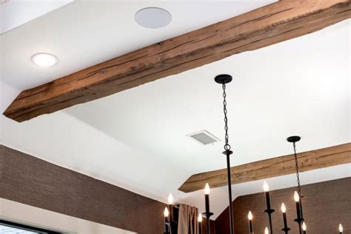 What are wood beams on the ceiling called?