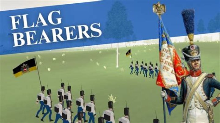 What did flag bearers do?