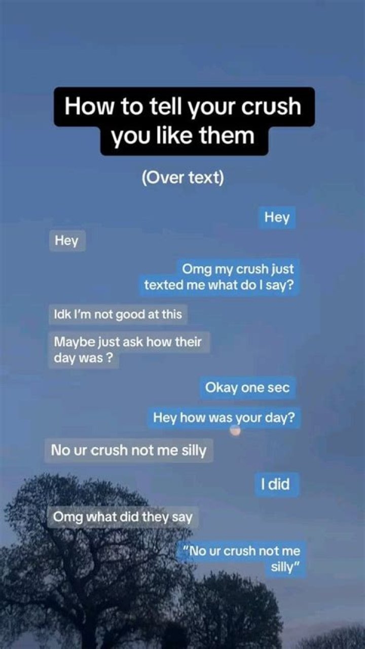 What do you text your crush?