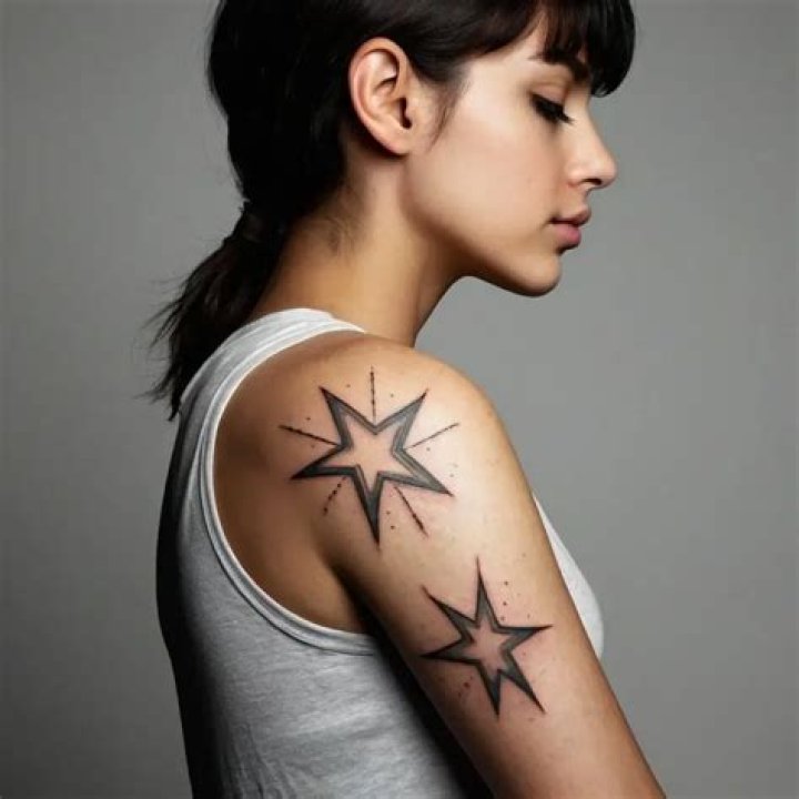 What does a star tattoo on each shoulder mean?