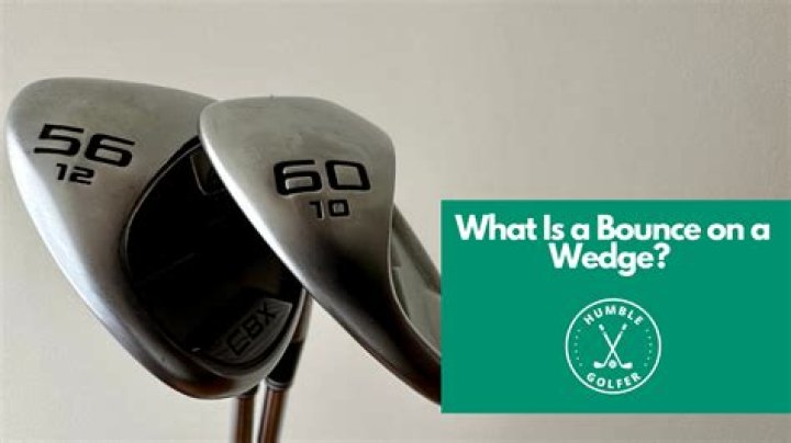 What does bounce mean on a sand wedge?