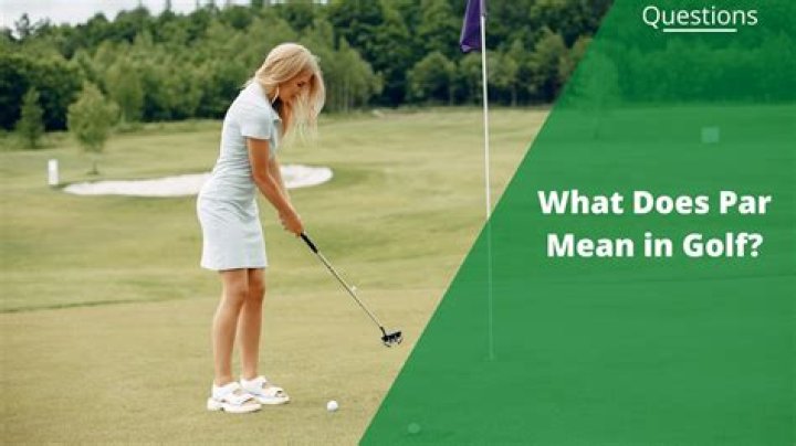 What does put mean in golf?