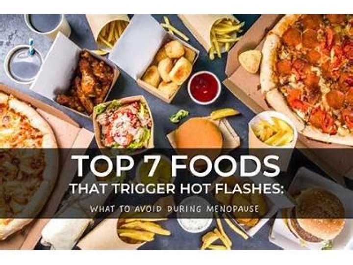 What foods trigger hot flashes?