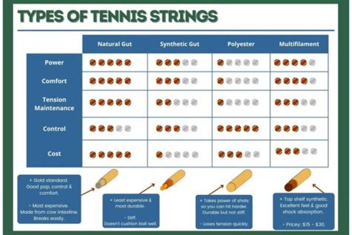What gut is used in tennis string?