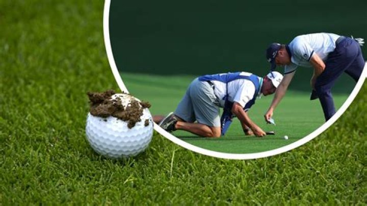 What happens if a golf ball bounces out of hole?