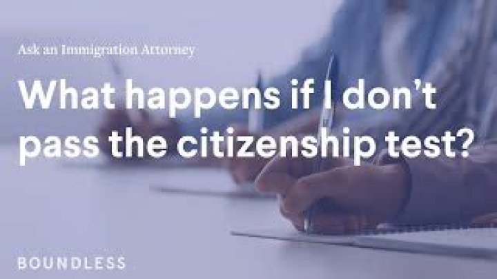 What happens if you fail the citizenship test?