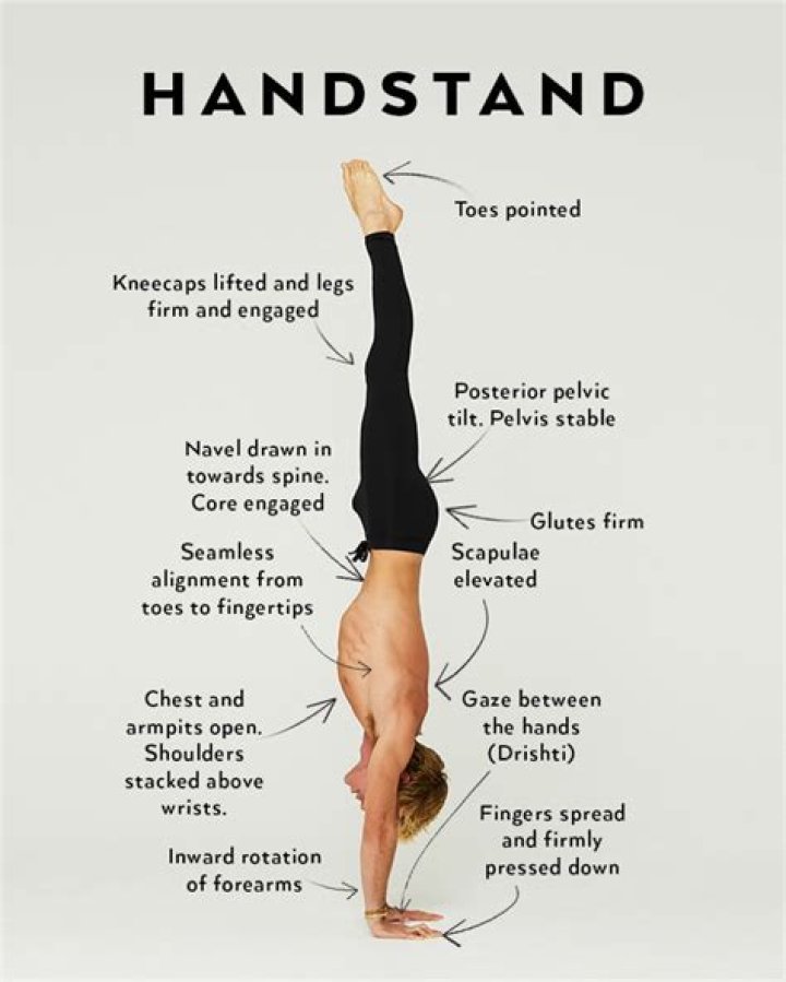 What is a handstand called in yoga?