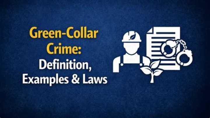 What is green collar crime?
