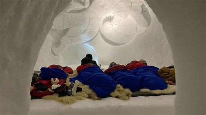 What is inside the igloo?
