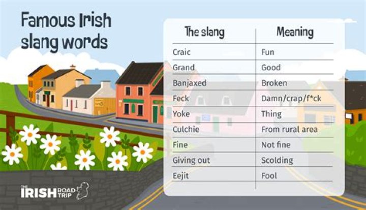 What is Irish slang for friend?