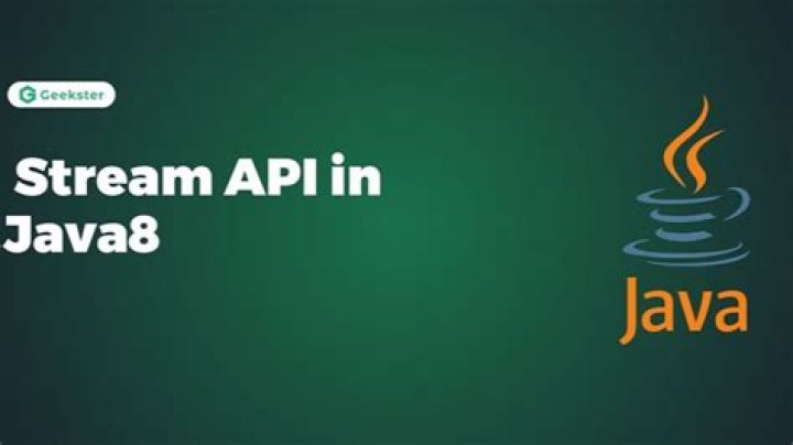 What is stream API?
