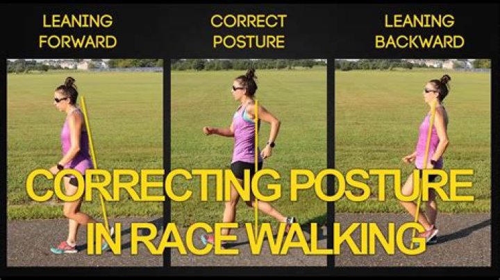 What is the correct posture of running?