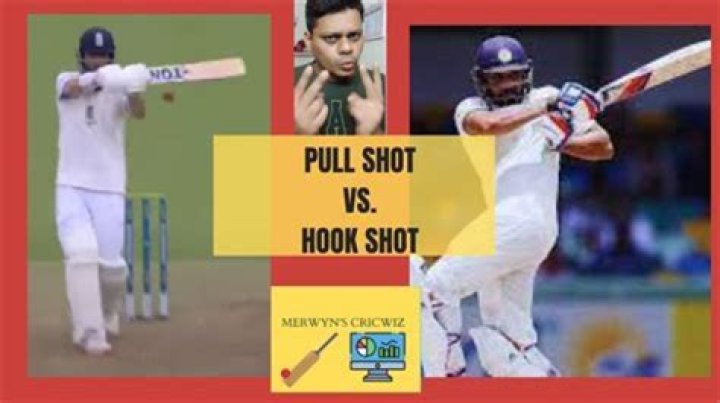 What is the difference between pull shot and hook shot?