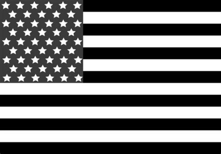 What is the meaning of a black and white American flag?