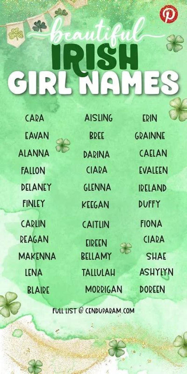 What is the prettiest Irish name?