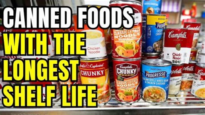 What is the shelf life of canned goods?