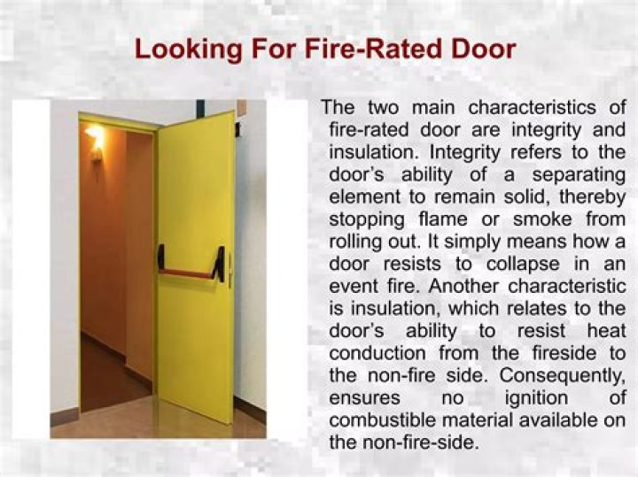 What makes a fire-rated door fire-rated?