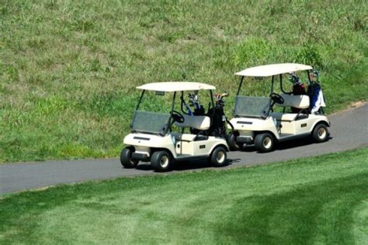 What makes an electric golf cart move?