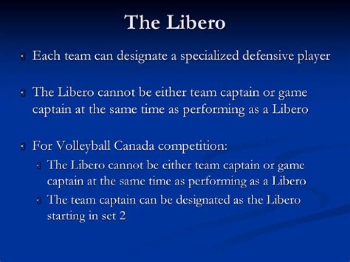 When there are 2 liberos when can they serve?