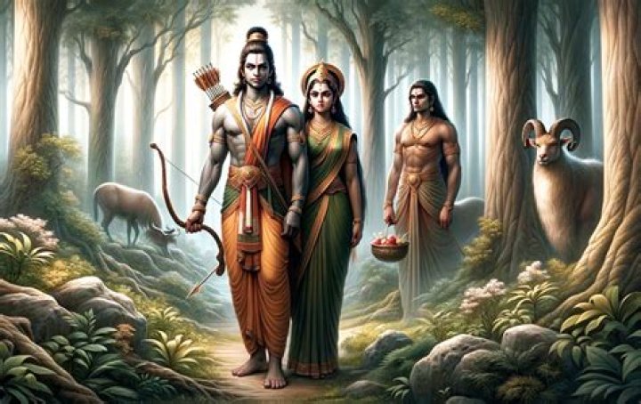 Where did Rama stay exiled?