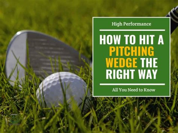 Where do you put the ball in a pitching wedge?