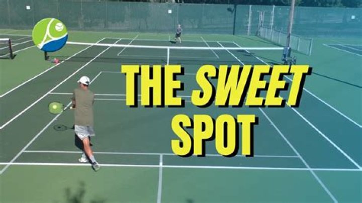 Where is the sweet spot of a softball bat?