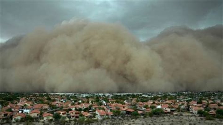 Where was the biggest dust storm?