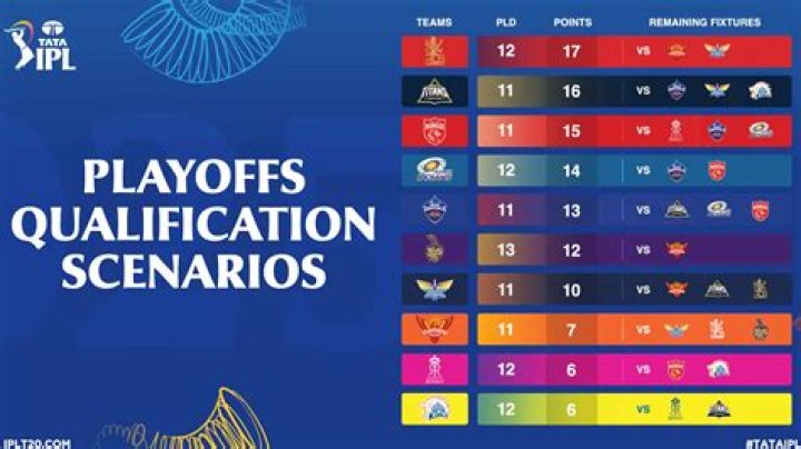Which team go to playoffs in IPL 2022?