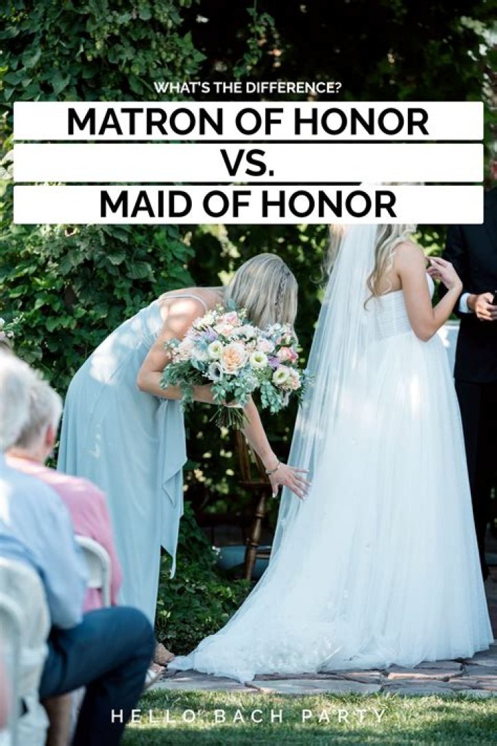 Who goes first maid or matron of honor?