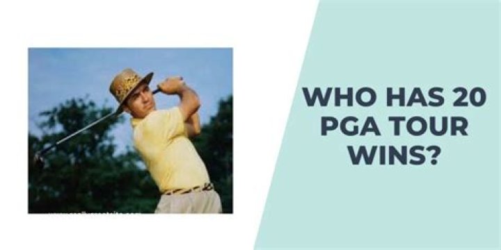 Who has 20 PGA Tour wins?