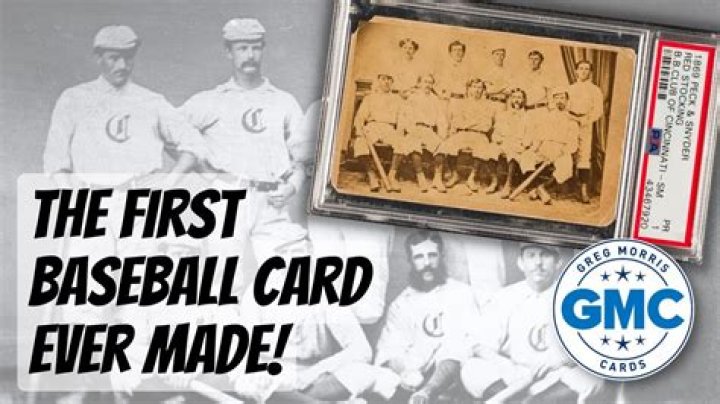 Who invented the first baseball card?