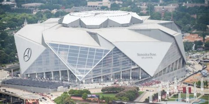 Who paid for the Mercedes Benz stadium?