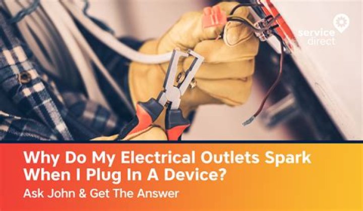 Why did my outlet spark and stop working?