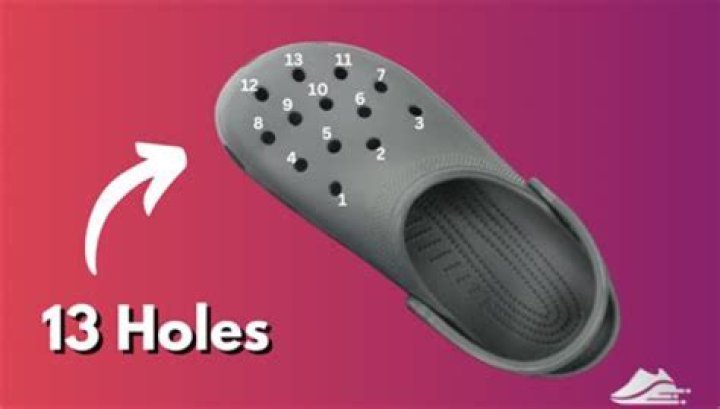 Why do Crocs have 13 holes?
