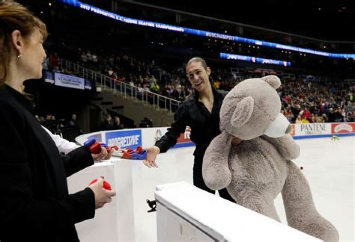 Why do figure skaters get stuffed animals?