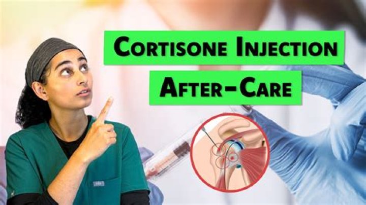 Why do you need to rest after cortisone injection?