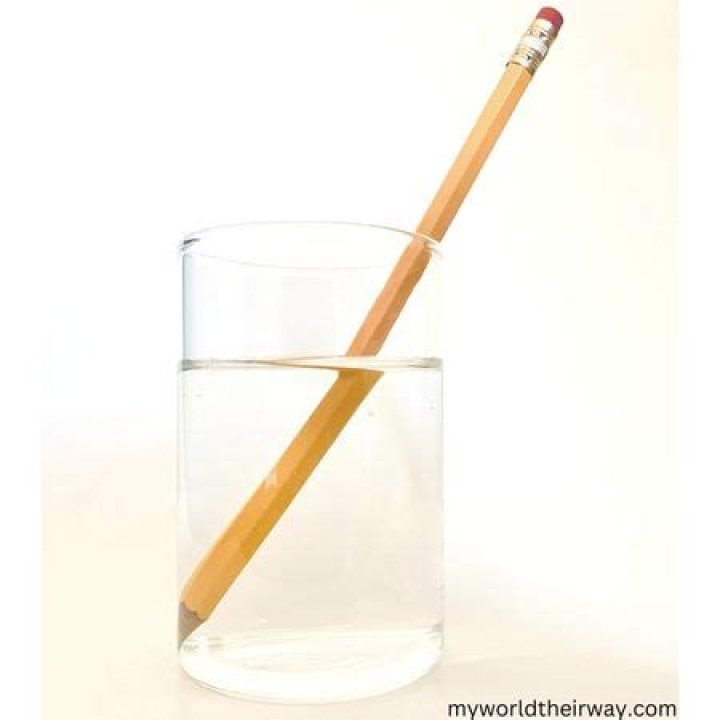 Why does a pencil float on water?