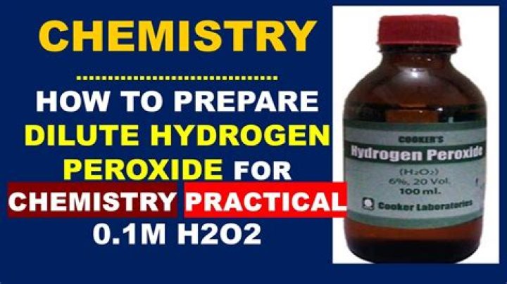 Why does hydrogen peroxide need to be diluted?
