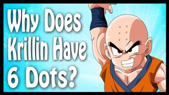Why does krillin have dots on his head?