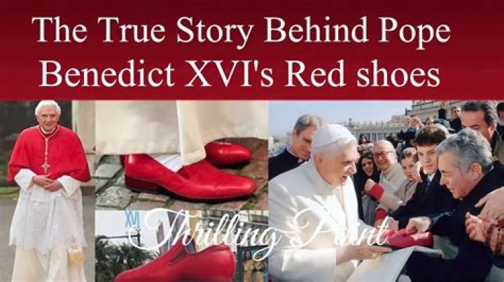 Why does the Pope wear red shoes?
