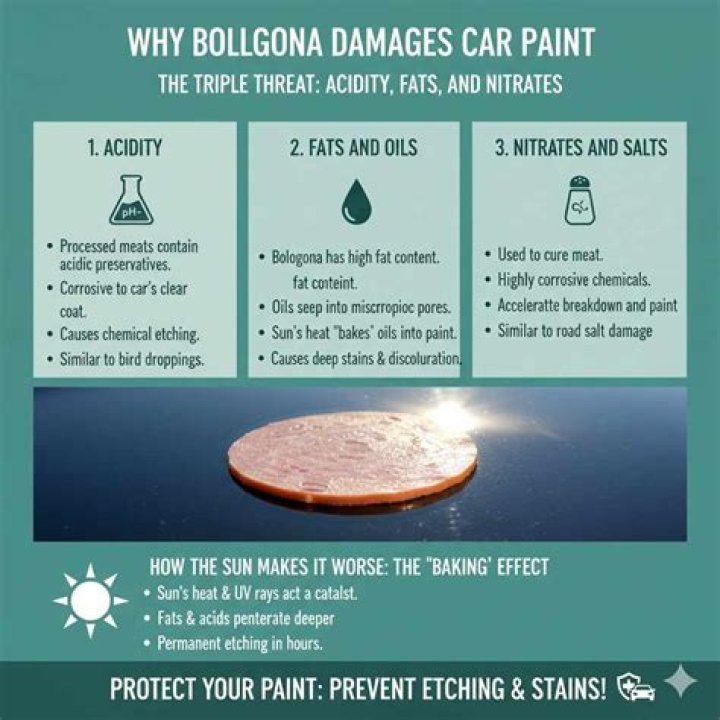 Will Bologna ruin car paint?
